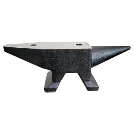 66Lbs Cast Steel Anvil with High Hardness and Rugged Round Horn - Ideal for Blacksmiths and Metalsmiths, Featuring Large Countertop, Stable Base, Round and Square Holes for Metal Bending and Shaping