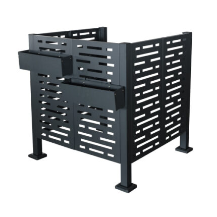 3.5x3.5 FT Outdoor AC Unit Privacy Screen | Rust-Resistant Metal Fence Cover | Hide Unsightly AC Units & Enhance Yard Aesthetics